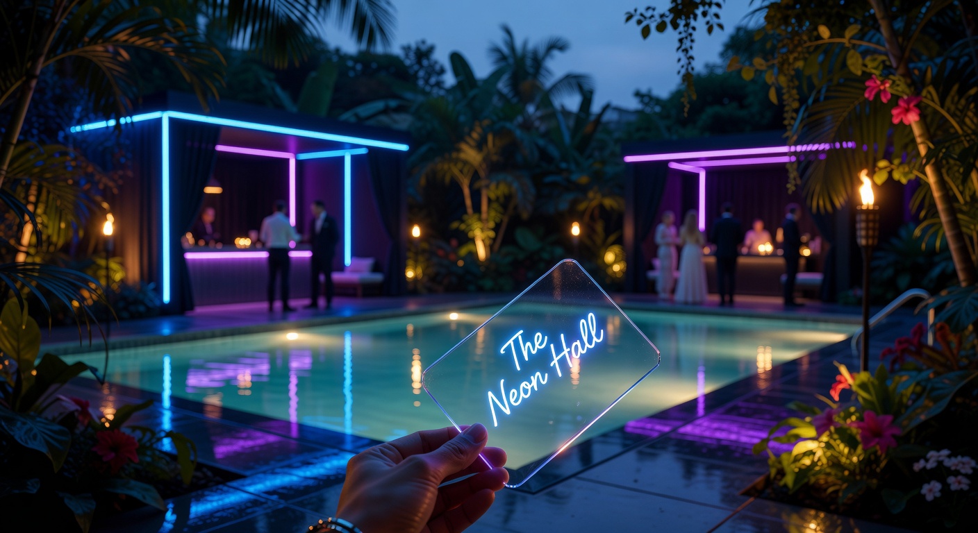 Private pool party area